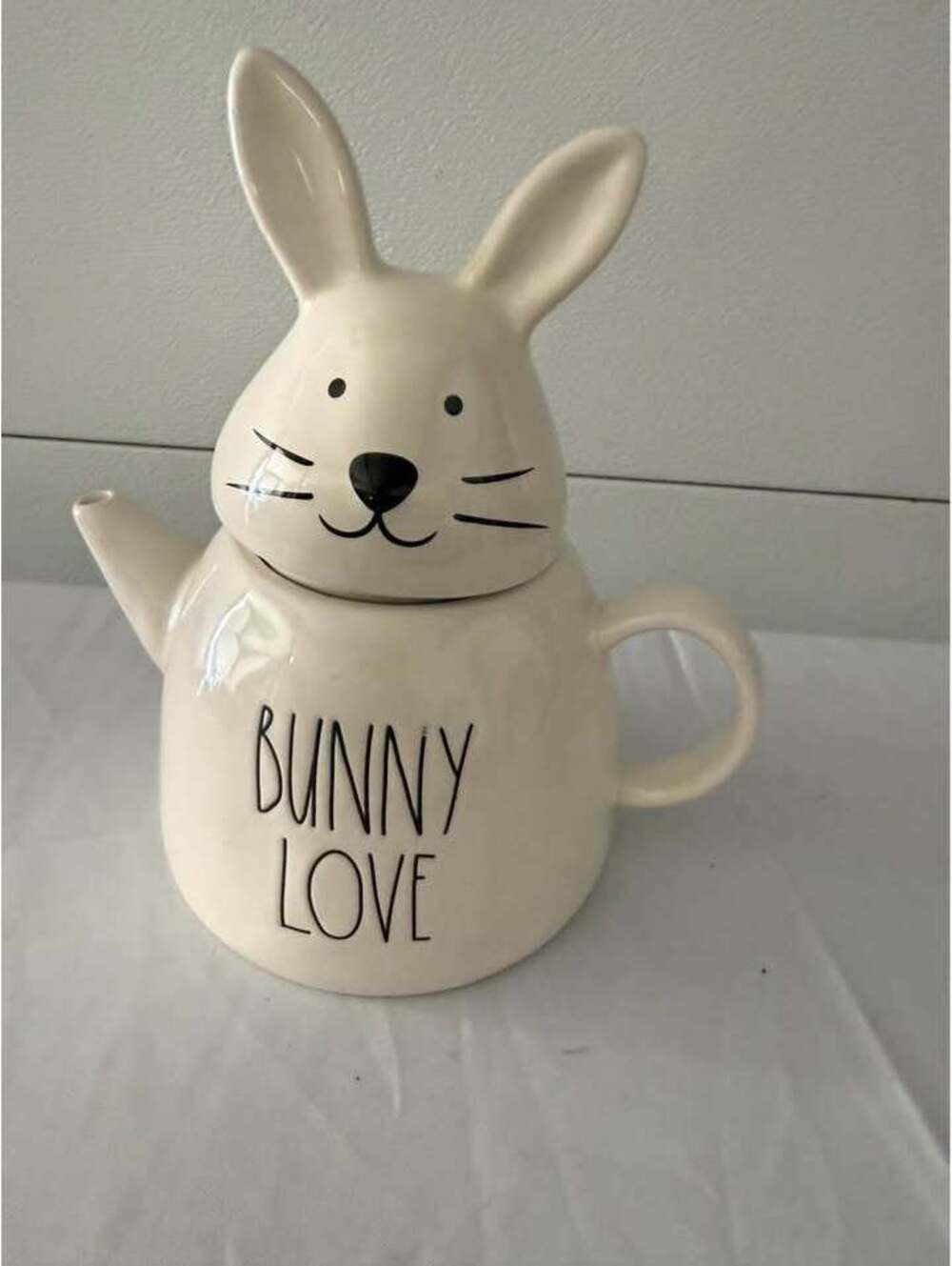 Rae Dunn Artisan Collection Bunny Love Teapot